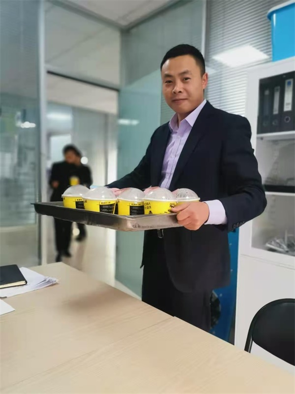 Our first cup of milk tea!