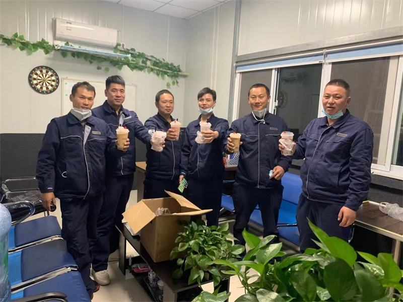 Our first cup of milk tea!