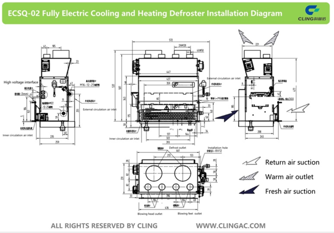 ECSQ-02 Electric Defroster at Beijing International Commercial Vehicle and Parts Exhibition